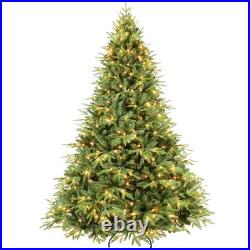 4-9FT Prelit Artificial Christmas Tree Realistic Fir PE PVC Xmas Tree with Stand 4-9FT Prelit Artificial Christmas Tree Realistic Fir PE PVC Xmas Tree with Stand