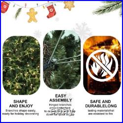 4-9FT Prelit Artificial Christmas Tree Realistic Fir PE PVC Xmas Tree with Stand 4-9FT Prelit Artificial Christmas Tree Realistic Fir PE PVC Xmas Tree with Stand