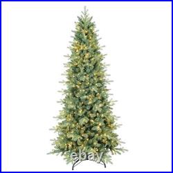4-9 FT Prelit Artificial Skinny Pencil Christmas Tree Blue Spruce for Home Décor 4-9 FT Prelit Artificial Skinny Pencil Christmas Tree Blue Spruce for Home Décor