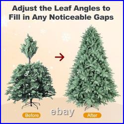 4-9 ft Blue Spruce Christmas Tree PE/PVC Artificial Xmas Tree for Home Decore