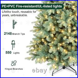 4-9 ft Prelit Artificial Christmas Tree Snow Tips Pinecone Xmas Tree with Lights 4-9 ft Prelit Artificial Christmas Tree Snow Tips Pinecone Xmas Tree with Lights