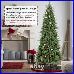 4-9ft Aritificial Skinny Christmas Tree Premium Pencil Xmas Tree PE&PVC Branches 4-9ft Aritificial Skinny Christmas Tree Premium Pencil Xmas Tree PE&PVC Branches