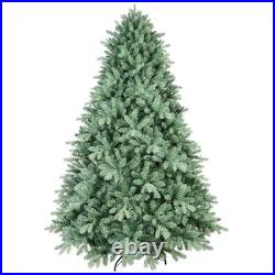 4-9ft Artificial Christmas Tree Green Blue Spruce Hinged tree & Foldable Base