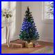 4_Foot_Tall_Beautiful_Fiber_Optic_Christmas_Tree_with_Gold_Tone_Base_Holiday_Decor_01_hv