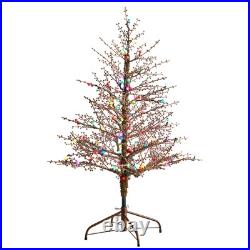 4' Frosted Berry Christmas Tree with 100 Multicolored Gum Green 48 4' Frosted Berry Christmas Tree with 100 Multicolored Gum Green 48