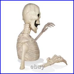 4 Ft. Halloween Groundbreaker Skeleton, Giant Scary Outdoor Yard Decoration