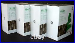 (4) GE Energy Smart 150 Warm White LED Plug-In Christmas / Wedding Icicle Lights