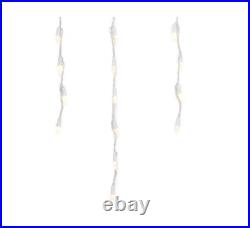 (4) GE Energy Smart 150 Warm White LED Plug-In Christmas / Wedding Icicle Lights