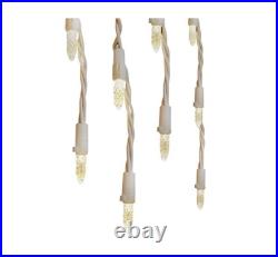 (4) GE Energy Smart 150 Warm White LED Plug-In Christmas / Wedding Icicle Lights