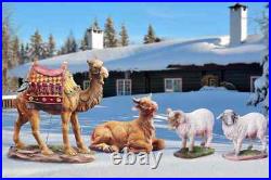 4-Piece Animal Set for Outdoor Christmas Nativity 37 Metal Camel, Ox & Sheep 4-Piece Animal Set for Outdoor Christmas Nativity 37 Metal Camel, Ox & Sheep