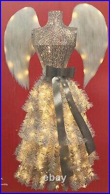 4' Pre Lit Angel Christmas Tree Dress Form Winter Wonder Lane Vixen Holiday FS