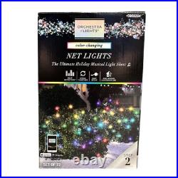 4 Sets Orchestra of Lights LED Net Lights Light Show Multicolor Color Changing 4 Sets Orchestra of Lights LED Net Lights Light Show Multicolor Color Changing