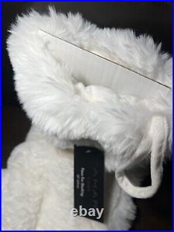 4 TAHARI FAUX FUR Christmas Stockings SO SOFT Luxe NEW! 20 Xmas GORGEOUS