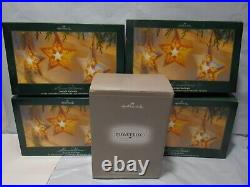 4 sets Hallmark Illuminations Starlight Starbright 9 Ornaments & Power Box M72M