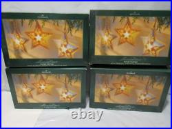 4 sets Hallmark Illuminations Starlight Starbright 9 Ornaments & Power Box M72M