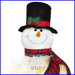 4ft Christmas Tree with 100 Lights-Snowman Shape-Artificial Tree Christmas Decor