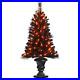 4ft_Pre_lit_Black_Christmas_Entrances_Tree_Potted_Xmas_100_Orange_LED_Lights_US_01_vlgo