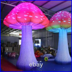 4m Full Printing Colored Giant Inflatable Mushroom Park Event 110v USA Shipping