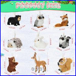 50 Pieces Modern Animal Christmas Ornaments For Christmas Tree Ornaments Decor