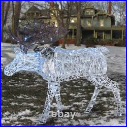 50 in. Pre-lit Moose Decoration, Plug-In