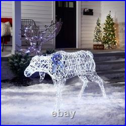 50 in. Pre-lit Moose Decoration, Plug-In