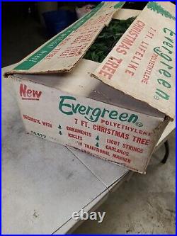 50s 60s Aluminum Specialty Co Evergreen Polyethylene 7' Christmas Tree Parts