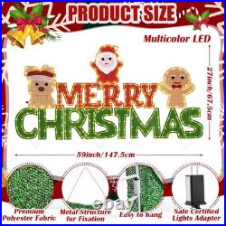 5FT Merry Christmas Decorations Lights Merry Christmas Sign Lighted Xmas Decor T