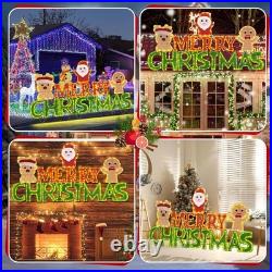 5FT Merry Christmas Decorations Lights Merry Christmas Sign Lighted Xmas Decor T