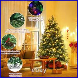 5FT Pre-Lit Artificial Christmas Tree With 250 LED Lights Snowy Pine Cones Berries 5FT Pre-Lit Artificial Christmas Tree With 250 LED Lights Snowy Pine Cones Berries