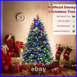 5FT Pre-Lit Artificial Christmas Tree With 250 LED Lights Snowy Pine Cones Berries 5FT Pre-Lit Artificial Christmas Tree With 250 LED Lights Snowy Pine Cones Berries