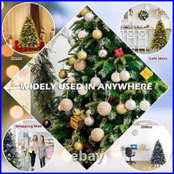 5FT Pre-Lit Artificial Christmas Tree With 250 LED Lights Snowy Pine Cones Berries 5FT Pre-Lit Artificial Christmas Tree With 250 LED Lights Snowy Pine Cones Berries