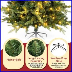 5Ft Pre-Lit Aspen Fir Artificial Christmas Tree, Pencil Xmas Tree