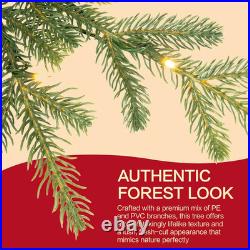 5Ft Pre-Lit Aspen Fir Artificial Christmas Tree, Pencil Xmas Tree