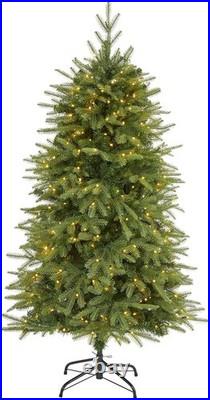 5Ft. Vancouver Fir Natural Look Artificial Christmas Tree with 350 Clear LED Lig