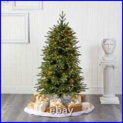 5Ft. Vancouver Fir Natural Look Artificial Christmas Tree with 350 Clear LED Lig