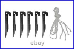 5'10 LED Skeleton Highland Cow with Fur Halloween Inflatable Haunted House Decor