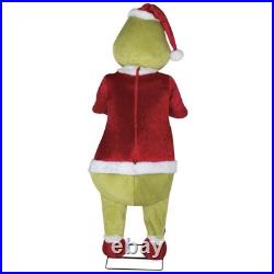 5'11 Animated Musical Moving Head & Arm Grinch Writing List Christmas Decor