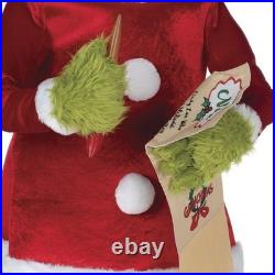 5'11 Animated Musical Moving Head & Arm Grinch Writing List Christmas Decor