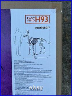 5.5FT LED Skeleton Pony Home Depot Halloween Home Accents Halloween 2024
