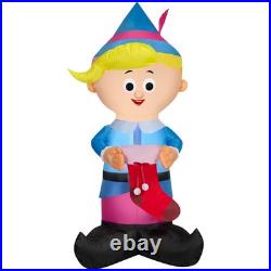 5.5' Hermey the Elf Rudolph Airblown Inflatable Christmas Decoration