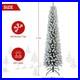 5_6_7FT_Flocked_Pencil_Christmas_Tree_Artificial_Slim_Xmas_Tree_Prelit_Or_Unlit_01_tse