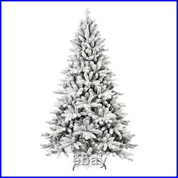 5/6/7FT Snow Flocked Christmas Tree Artificial Xmas Trees Holiday Decoration 5/6/7FT Snow Flocked Christmas Tree Artificial Xmas Trees Holiday Decoration