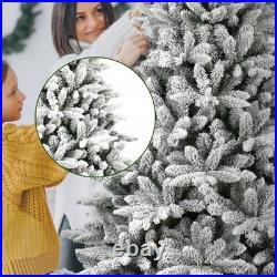 5/6/7FT Snow Flocked Christmas Tree Artificial Xmas Trees Holiday Decoration 5/6/7FT Snow Flocked Christmas Tree Artificial Xmas Trees Holiday Decoration