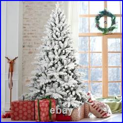 5/6/7FT Snow Flocked Christmas Tree Artificial Xmas Trees Holiday Decoration 5/6/7FT Snow Flocked Christmas Tree Artificial Xmas Trees Holiday Decoration