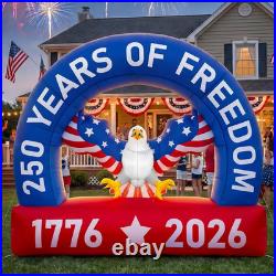 5.9Ft 250Th Anniversary Patriotic Inflatable Outdoor Decoration 4Th of July Bald