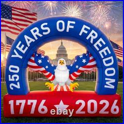 5.9Ft 250Th Anniversary Patriotic Inflatable Outdoor Decoration 4Th of July Bald