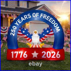 5.9Ft 250Th Anniversary Patriotic Inflatable Outdoor Decoration 4Th of July Bald