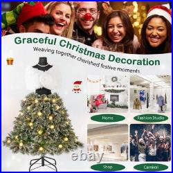 5' Artificial Mannequin Tree with 465 Branch Tips 50 Warm White LED Lights
