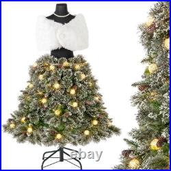 5 FT Artificial Mannequin Tree with 465 Branch Tips 50 Warm White LED Lights