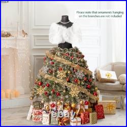 5 FT Artificial Mannequin Tree with 465 Branch Tips 50 Warm White LED Lights